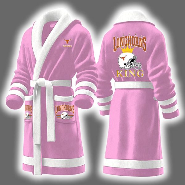 Longhorns King Personalized Bathrobe 5