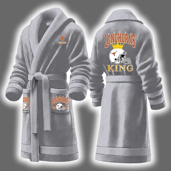 Longhorns King Personalized Bathrobe 6