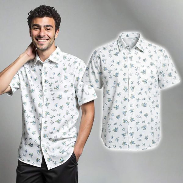 Luigi Mangione Model Spring Summer Floral Shirt