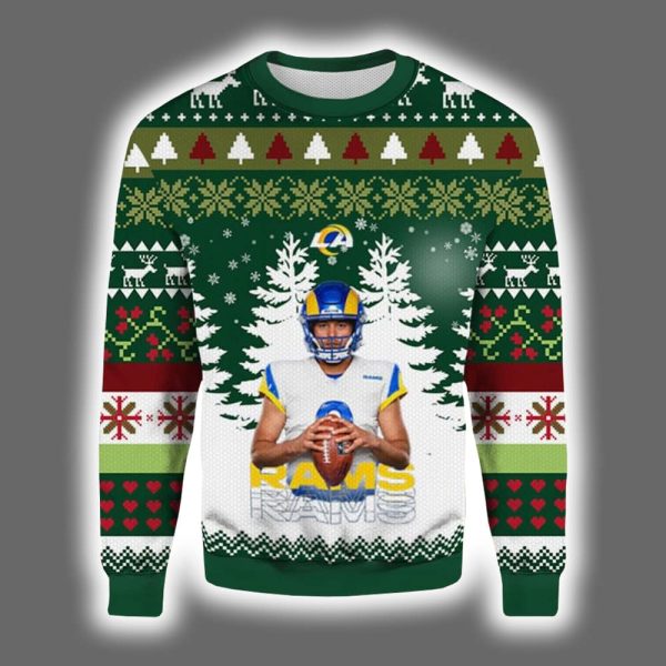 Matthew Stafford Rams Ugly Christmas Sweater