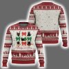 Meowy Christmas Cute Black Cats Coquette Bow Ugly Christmas Sweater 1