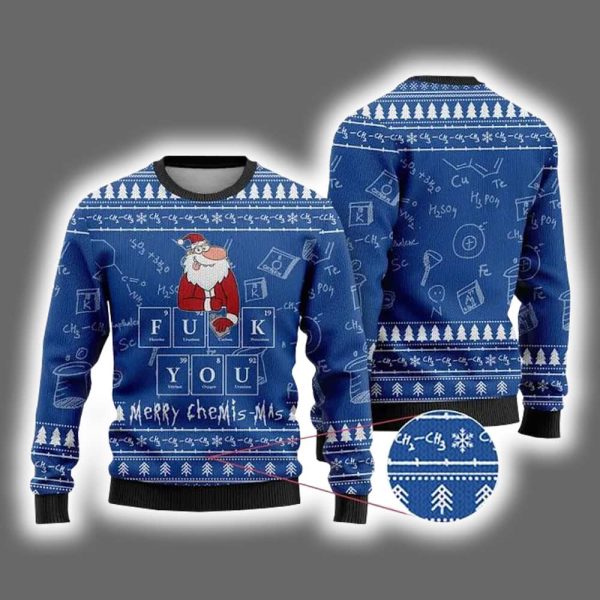 Merry Chemis mas Science Ugly Christmas Sweater 2