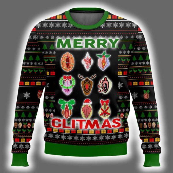 Merry Clitmas Funny Ugly Christmas Sweater 2