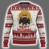 Merry Mothmas Cryptid Santa Ugly Christmas Sweater 2