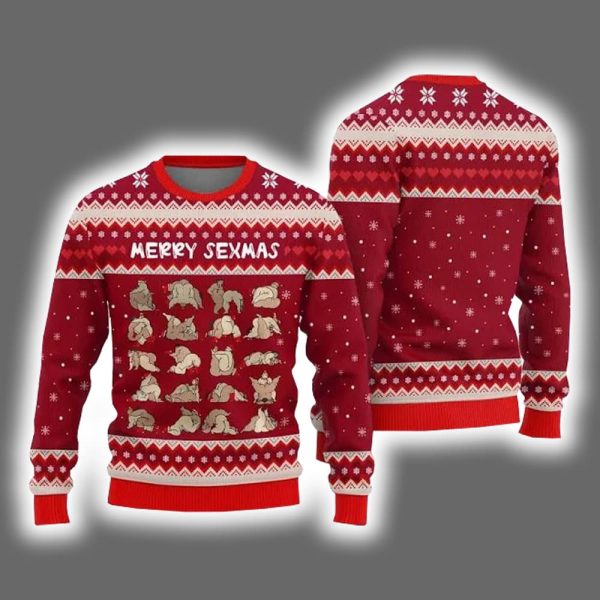 Merry Sexmas Naughty Ugly Christmas Sweater 3
