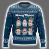 Merry Titmas Naughty Snowman Funny Ugly Christmas Sweater 2