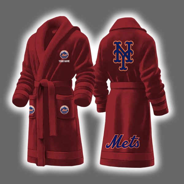 Mets Baseball Personalized Bathrobe 4