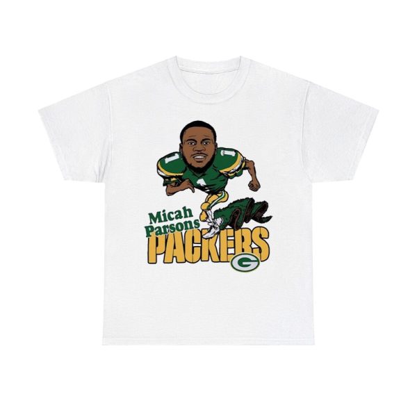 Micah Parsons Caricature Running Packers Shirt