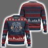 Middle Finger On The List Of Naughty And I Regret Nothing Ugly Christmas Sweater