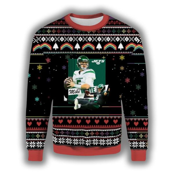 Mike White Jets Ugly Christmas Sweater 2