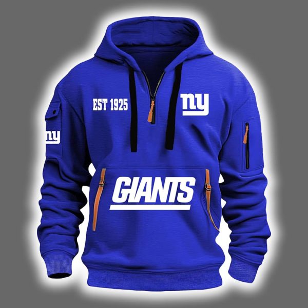 NY Giants Est 1925 Quarter Zip Hoodie 2