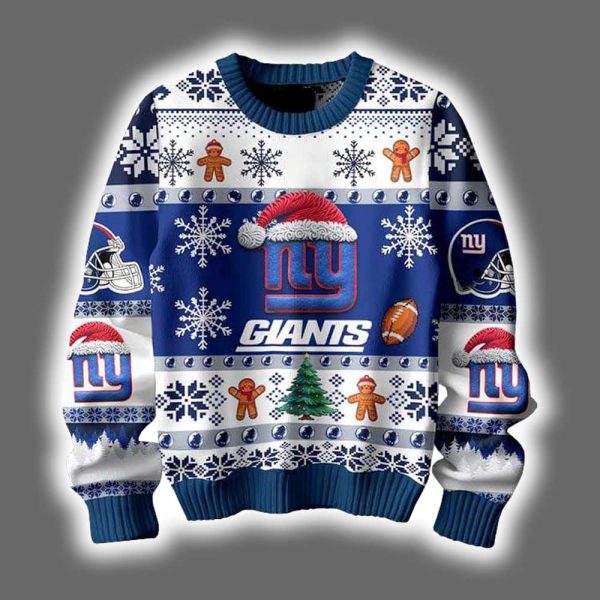 NY Giants They Not Like Us Ugly Christmas Sweater 2