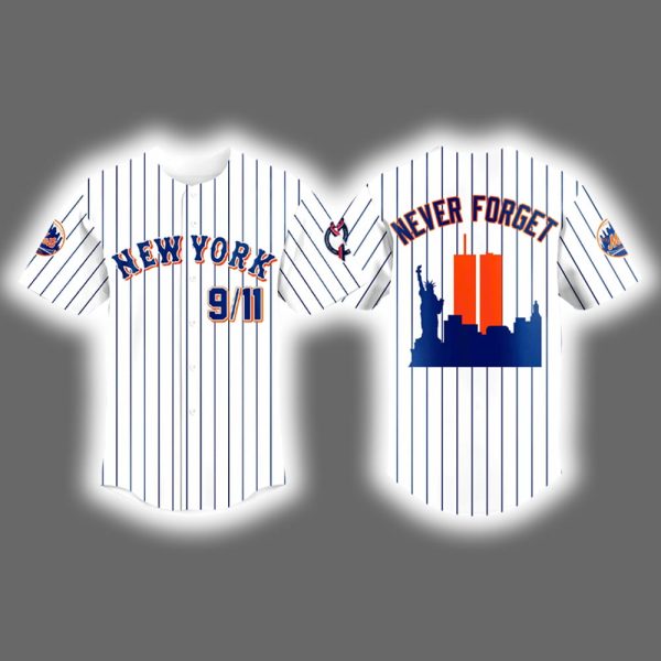 NY Mets Never Forget 9/11 Jersey