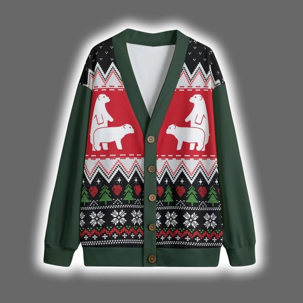 Naughty Bear Couple Christmas Cardigan