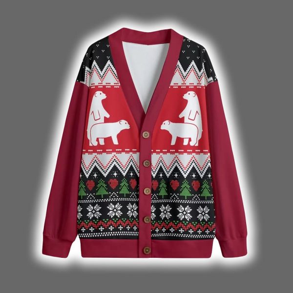 Naughty Bear Couple Christmas Cardigan 2