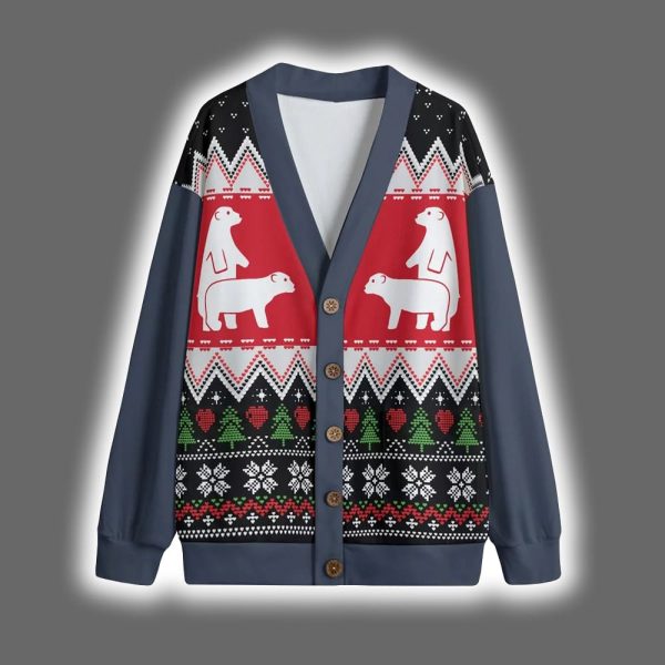 Naughty Bear Couple Christmas Cardigan 4