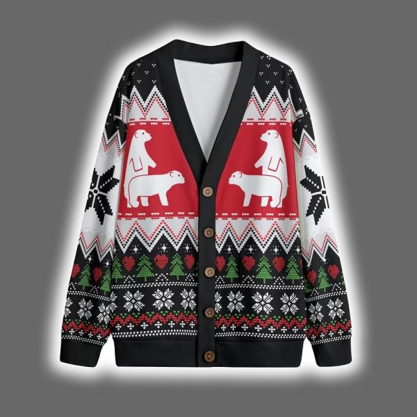 Naughty Bear Couple Christmas Cardigan 5
