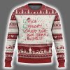 Naughty Nice Mind Your Own Damn Business Ugly Christmas Sweater 2