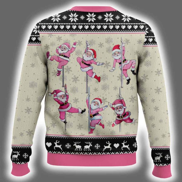 North Pole Dancer Santa Funny Ugly Christmas Sweater 3