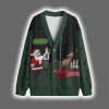 North Pole Dancing Santa Christmas Cardigan