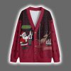 North Pole Dancing Santa Christmas Cardigan 2