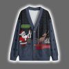 North Pole Dancing Santa Christmas Cardigan 4