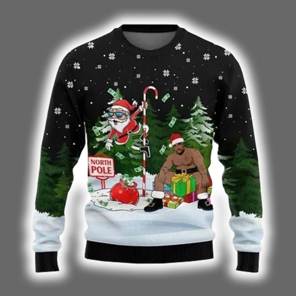 North Pole Santa Barry Wood Ugly Christmas Sweater 2