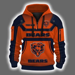 Personalized Bears Quarter Zip Hoodie