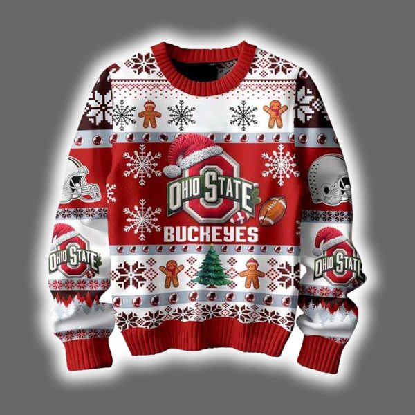 Ohio State They Not Like Us Ugly Christmas Sweater 2
