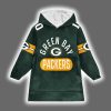 Packers Jordan Love 10 Football Unisex Blanket Hoodie