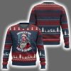Patriotic Santa Christmas In The Front Party In The Back Ugly Christmas Sweater