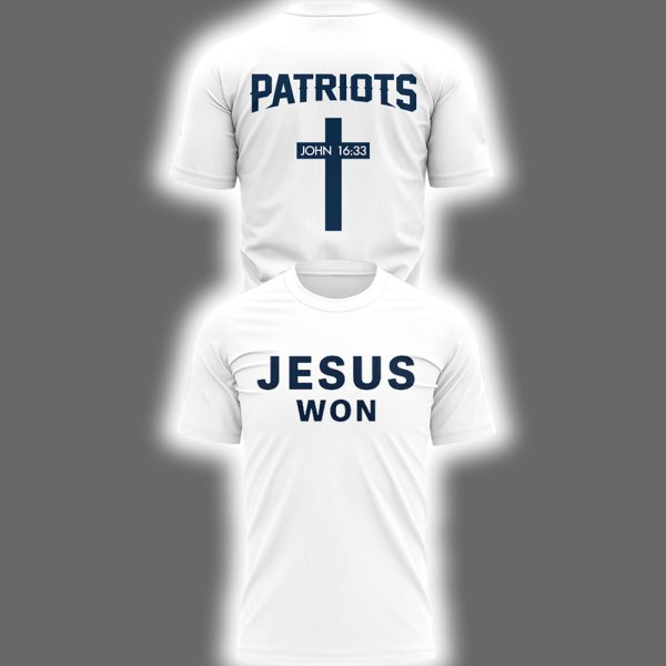 Patriots Jesus Won Two-Sided Shirt