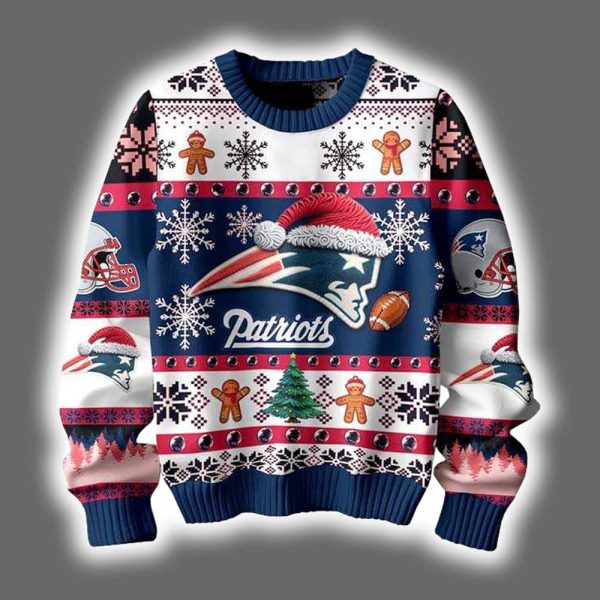 Patriots They Not Like Us Ugly Christmas Sweater 2