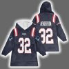 Patriots TreVeyon Henderson 32 Football Unisex Blanket Hoodie
