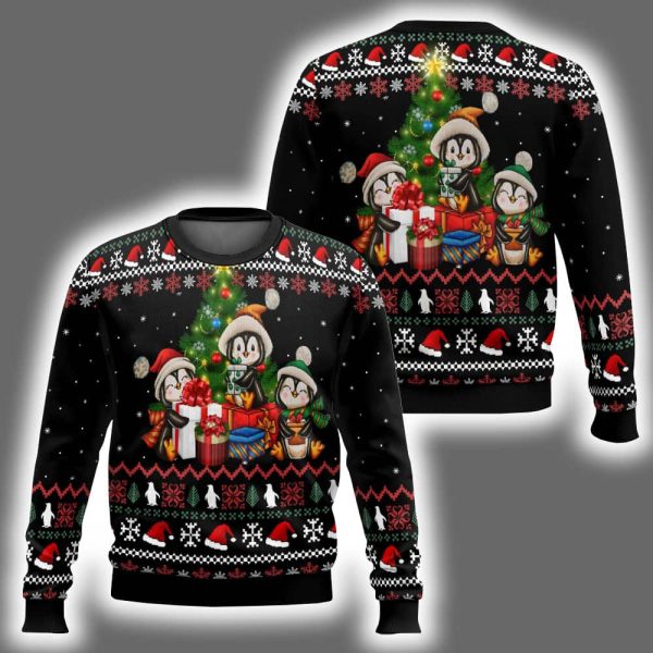 Penguin Christmas Tree Ugly Christmas Sweater