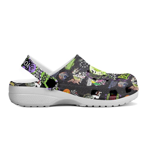 Personalized Beetlejuice x Halloween Crocs Clogs 2