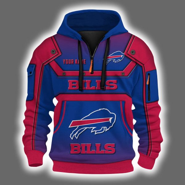 Personalized Bills Quarter Zip Hoodie