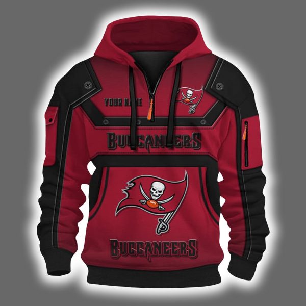 Personalized Buccaneers Quarter Zip Hoodie