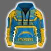 Personalized Chargers Quarter Zip Hoodie
