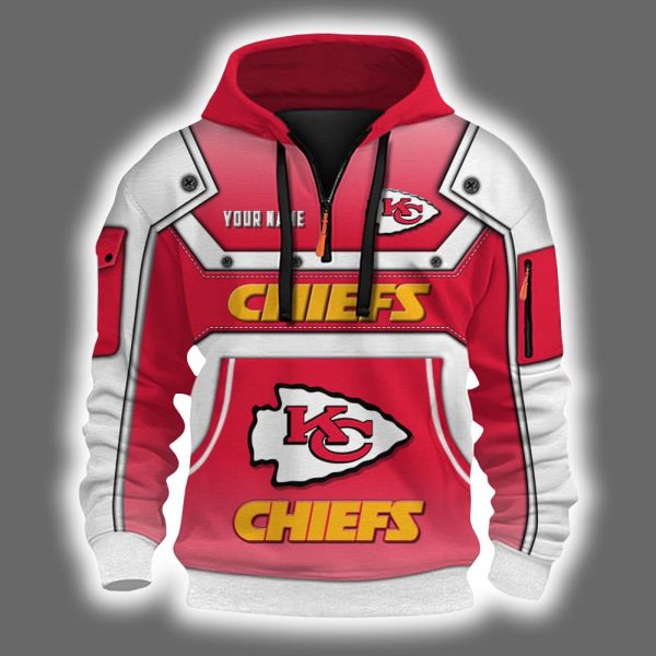 Personalized Chiefs Quarter Zip Hoodie