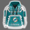 Personalized Dolphins Quarter Zip Hoodie