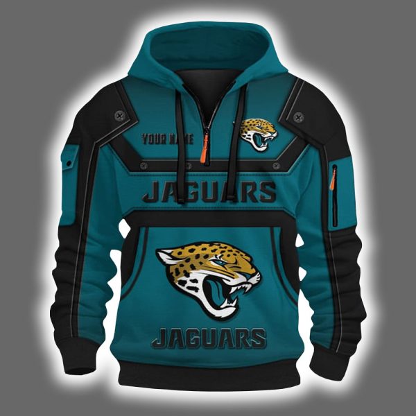 Personalized Jaguars Quarter Zip Hoodie