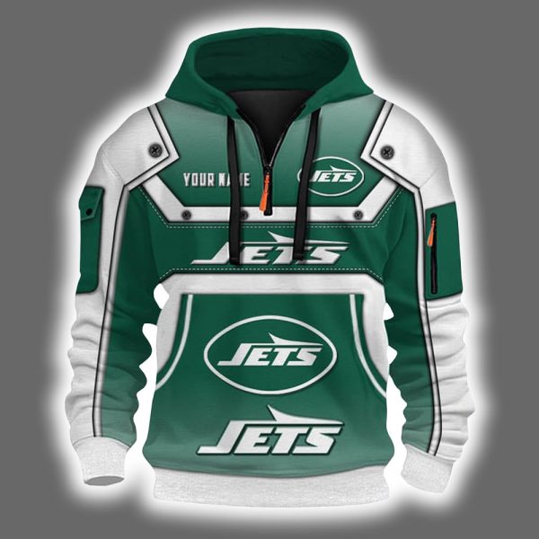 Personalized Jets Quarter Zip Hoodie