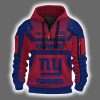 Personalized NY Giants Quarter Zip Hoodie