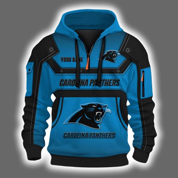 Personalized Panthers Quarter Zip Hoodie