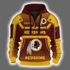 Personalized Redskins Quarter Zip Hoodie
