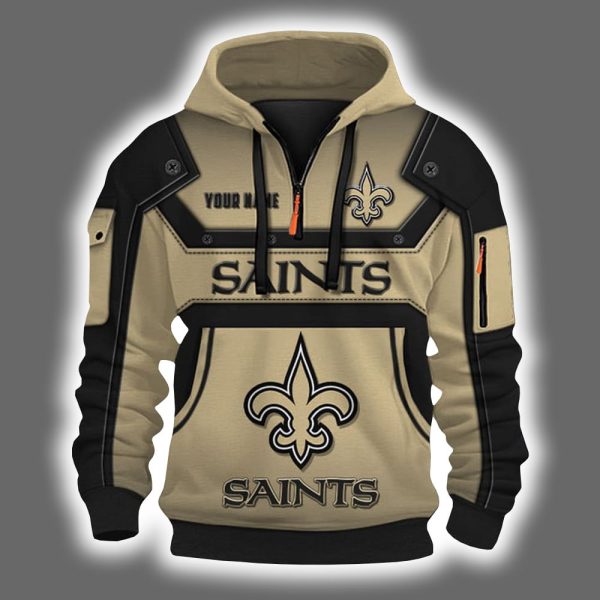 Personalized Saints Quarter Zip Hoodie