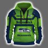 Personalized Seahawks Quarter Zip Hoodie