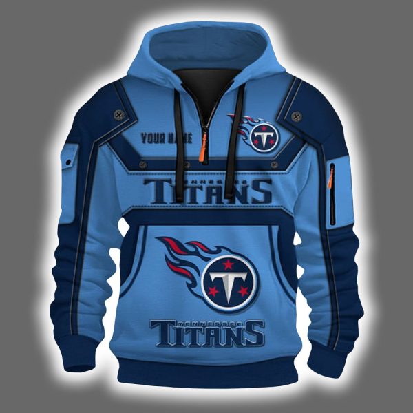 Personalized Titans Quarter Zip Hoodie