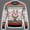 Pigs Santa Hat Ugly Christmas Sweater 2
